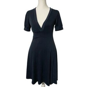 Forever 21 Vintage Y2K Navy Blue V-Neck Dress